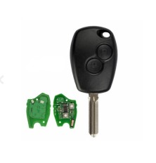 Mando a distancia AES para Dacia Duster Logan Sandero, 2 botones