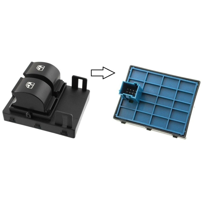 Interruptor botão controle janela elevador Peugeot Bipper Citroen Nemo Fiorino 6490G8