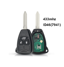 Afstandsbediening met 3 knoppen voor Chrysler 300C, Dodge, Jeep Wrangler en Patriot