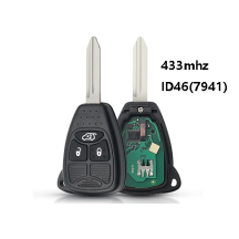 Coque De Clé 4 Boutons Pour Jeep Grand Cherokee / Chrysler 300C 2008-2010 - Remplacement Housse Plastique