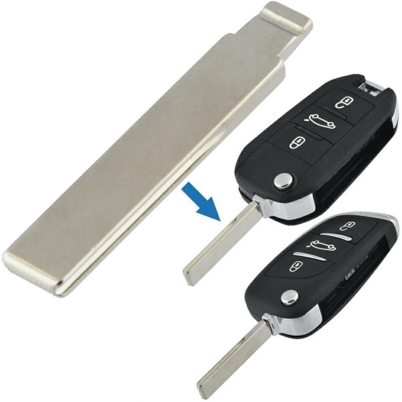 Key insert blade for PSA Peugeot Citroen PG63