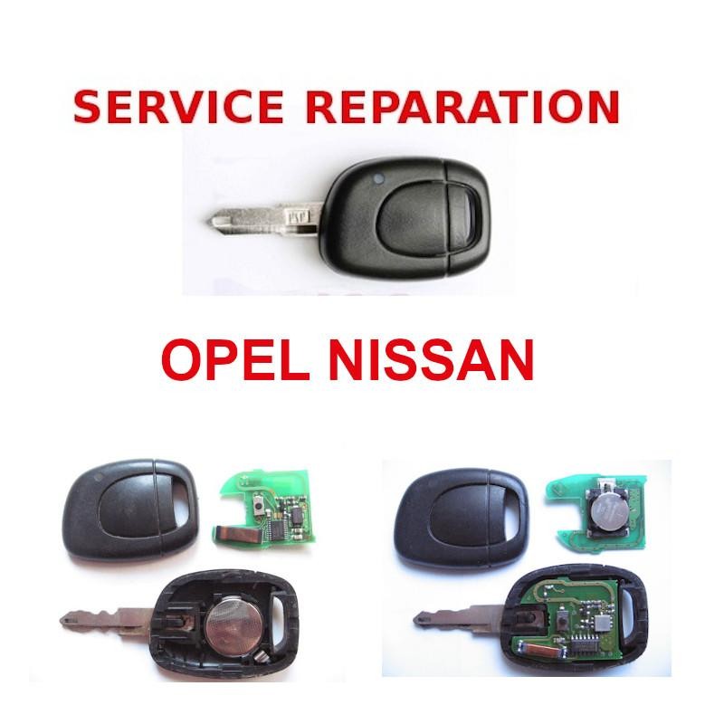 Servicio de reparación de llaves y mandos a distancia para Opel Movano y Nissan Interstar NV400