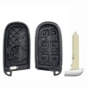 2-button key fob remote case for Chrysler, Jeep, Fiat Compass, Grand Cherokee, and Renegade