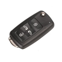 Coque de clé plip 4 boutons compatible VW Volkswagen Caravelle Sharan Multivan