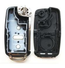 Coque de clé télécommande pliable Volkswagen UDS, 5 boutons, Type SUV