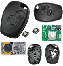 Kit de Réparation Télécommande clé Dacia Logan, Sandero, Duster ,Lodgy Switch pile bouton