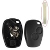 Kit de reparación de mando a distancia para llave maestra Renault Clio 3 Modus Kangoo Twingo con pila de botón