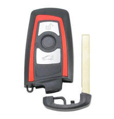 Boitier Télécommande coque de clé BMW SERIE F F20 F22 F30 F31 F32 3 boutons rouge