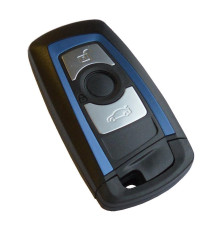 Boitier Télécommande coque de clé BMW SERIE F F20 F22 F30 F31 F32 3 boutons bleu