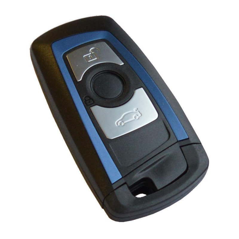 Boitier Télécommande coque de clé BMW SERIE F F20 F22 F30 F31 F32 3 boutons bleu