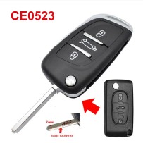 Modified Peugeot 407 Partner Key Fob Case CE0523
