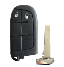 Télécommande coque de clé plip 2 boutons Jeep Fiat Compass Renegade 500L 500X