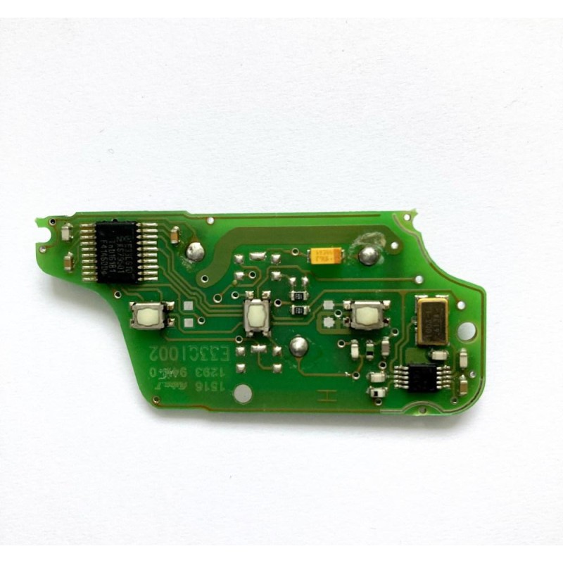 Mando a distancia electrónico Peugeot Citroën de 3 botones E33C1002 en blanco ASK