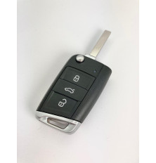 Plip key case 3 buttons VW Volkswagen Golf VII 7, polo, Tiguan MK7 HU162