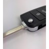 Boitier coque de clé plip 3 boutons VW Volkswagen Golf VII 7, polo, Tiguan MK7 HU162