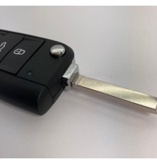 Flip key shell case compatible with VW Golf VII 7 Polo Tiguan MK7 HU162