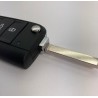Boitier coque de clé plip 3 boutons VW Volkswagen Golf VII 7, polo, Tiguan MK7 HU162