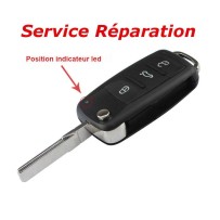 Service réparation télécommande clé VW Volkswagen Golf Polo Tiguan Scirocco Touran