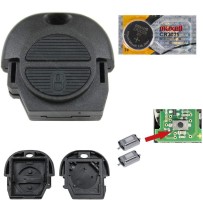 2-button remote key fob case for Nissan X-TRAIL, NAVARA, MICRA, ALMERA, PRIMERA, TERRANO, PATROL