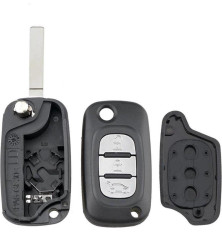 Télécommande coque de clé plip 3 boutons Renault Clio Kangoo Master Trafic Vivaro