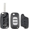 Controle remoto plip chave shell 3 botões Renault Clio Kangoo Master Traffic Vivaro