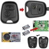 Kit de reparo de chave remota de célula de botão Citroen Peugeot C1 C2 C3 107 307 Swtich