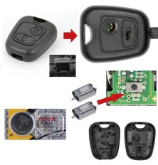 Reparatieset voor sleutelafstandsbediening voor Citroën Xsara Picasso, Saxo, Berlingo, Peugeot Partner 406