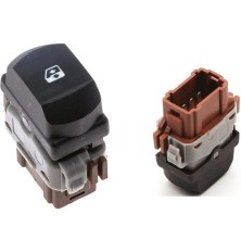 Window regulator switch button for Clio 3, Laguna 2, Megane 2