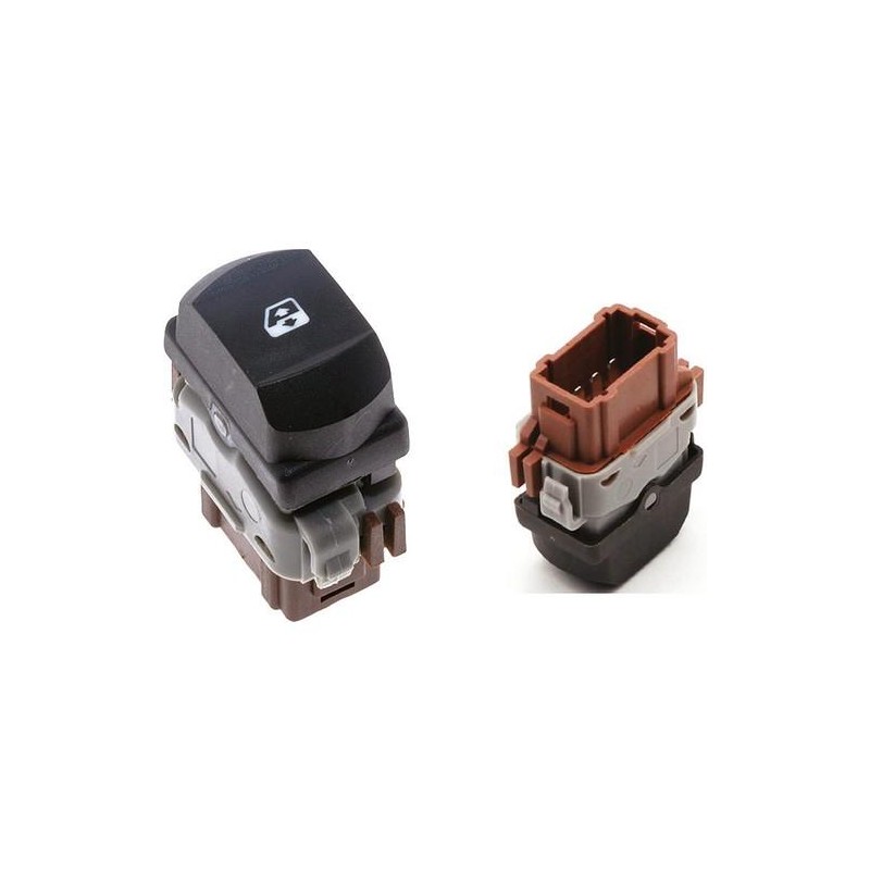 Window regulator switch button for Clio 3, Laguna 2, Megane 2