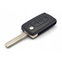 Transmissor de chave remota compatível com Peugeot 307 CC, 3 botões, 6554N...