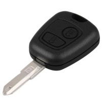 Carcasa para llave con mando a distancia compatible con Peugeot 206, 2 botones ACS