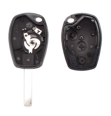 Coque de clé à distance pour Renault Clio Trafic Twingo Master Modus Logan,  interrupteur à 2 boutons, porte-clés de voiture, pièces de rechange,  batterie - AliExpress