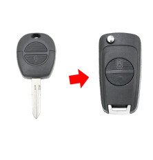 Kit de réparation de clé télécommande à 2 boutons pour Nissan Nats