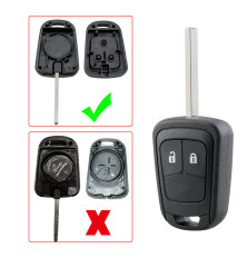 Opel Astra J Insignia Corsa Adam Meriva compatible key case