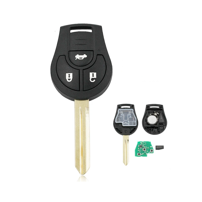 Electronic remote control transmitter compatible with Nissan Juke, Micra, and Navara