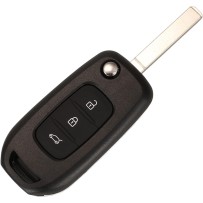Carcasa para llave con mando a distancia de 3 botones compatible Renault Twingo