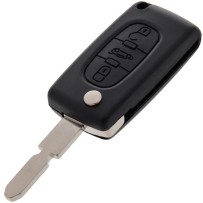 Peugeot 607 compatibele 3-knops sleutelhanger afstandsbediening 6490A0 6554GN
