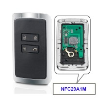 Remote control transmitter card compatible with Renault CLIO V KOLEOS SCENIC DUSTER