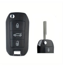 Plip key case Peugeot 208 2008 308 3 botões