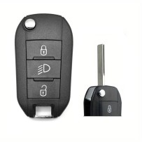 Sleutelhangerbehuizing compatibel met C3 C5 Aircross 208 2008 Rifter