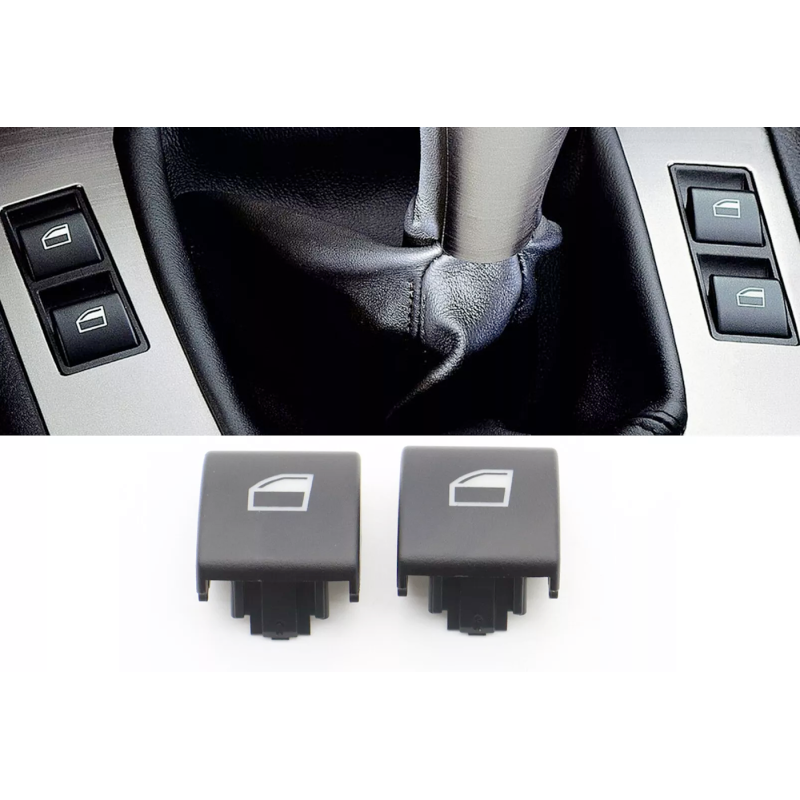 2x Cubiertas para botones de interruptor de ventana BMW Serie 3 E46 Sedán/Coupé 2x Cubiertas para botones de interruptor de ventana BMW Serie 3 E46 Sedán/Coupé
