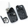3-button remote key fob case for Fiat Ducato, Boxer, and Jumper.