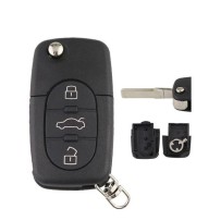 3-button remote key fob case for Audi A2, A3, A4, A6, A8, TT CR1620