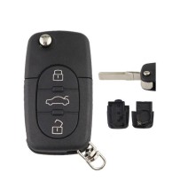 Carcasa para llave remota de 3 botones para Audi A2, A3, A4, A6, A8, TT CR2032