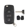 3-button remote key fob case for Audi A2, A3, A4, A6, A8, TT CR2032