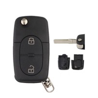 2-button remote key fob case for Audi A2 A3 A4 A6 A8 TT RS3 RS4 CR2032
