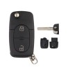 Télécommande coque de clé plip 2 boutons Audi A2 A3 A4 A6 A8 TT RS3 RS4 CR2032
