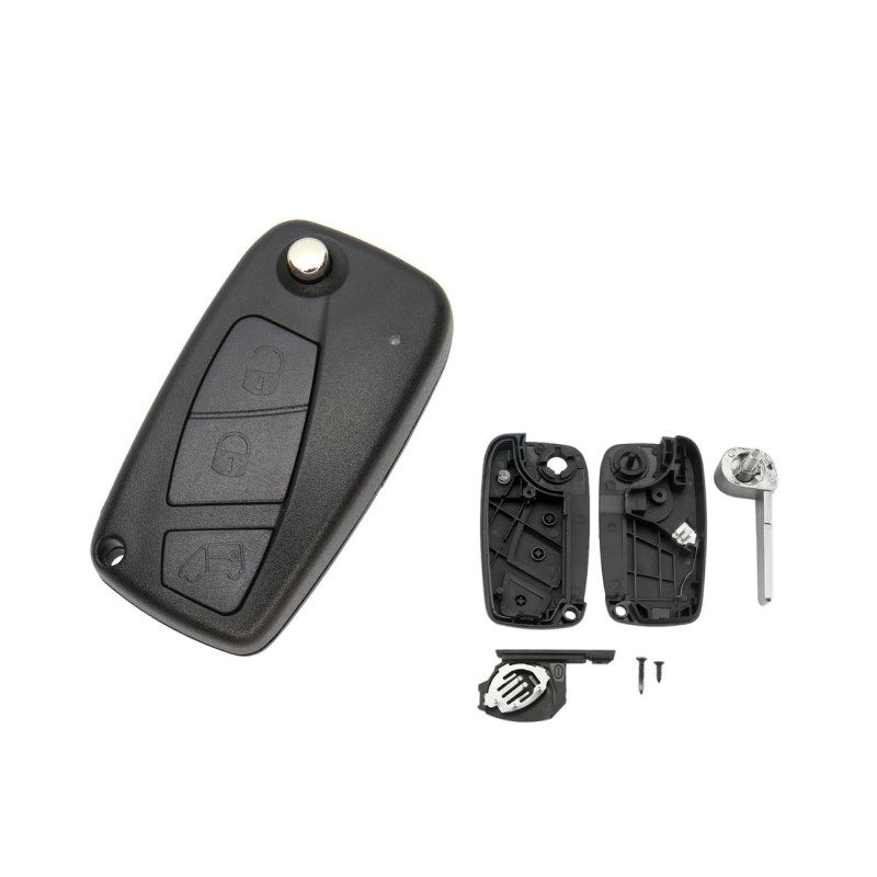 3-button remote key fob case for Fiat Ducato, Boxer, and Jumper. 3-button remote key fob case for Fiat Ducato, Boxer, and Jumper.