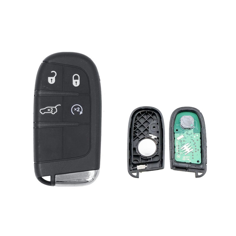 Mando a distancia con placa de circuito impreso en blanco compatible con Jeep Renegade Compass 68250350AB