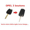 Kit de transformation de clé OPEL 2 boutons Vectra Astra Zafira Agila Corsa Omega Combo Signum Meriva Tigra